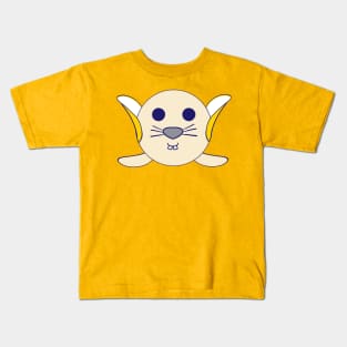 Kawaii Cute Buck Teeth Banana Baby Seal Kids T-Shirt